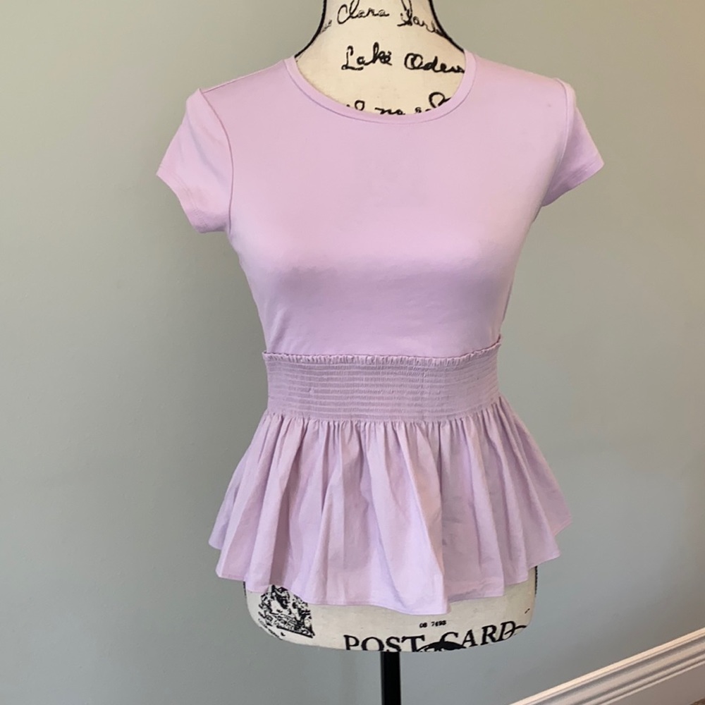 Express Lavender Like New w/o Tags Never Worn Short Sleeve Top
